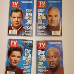 TV Guide Star Trek Turns 30 Special Collector's Series Four Magazines All Covers